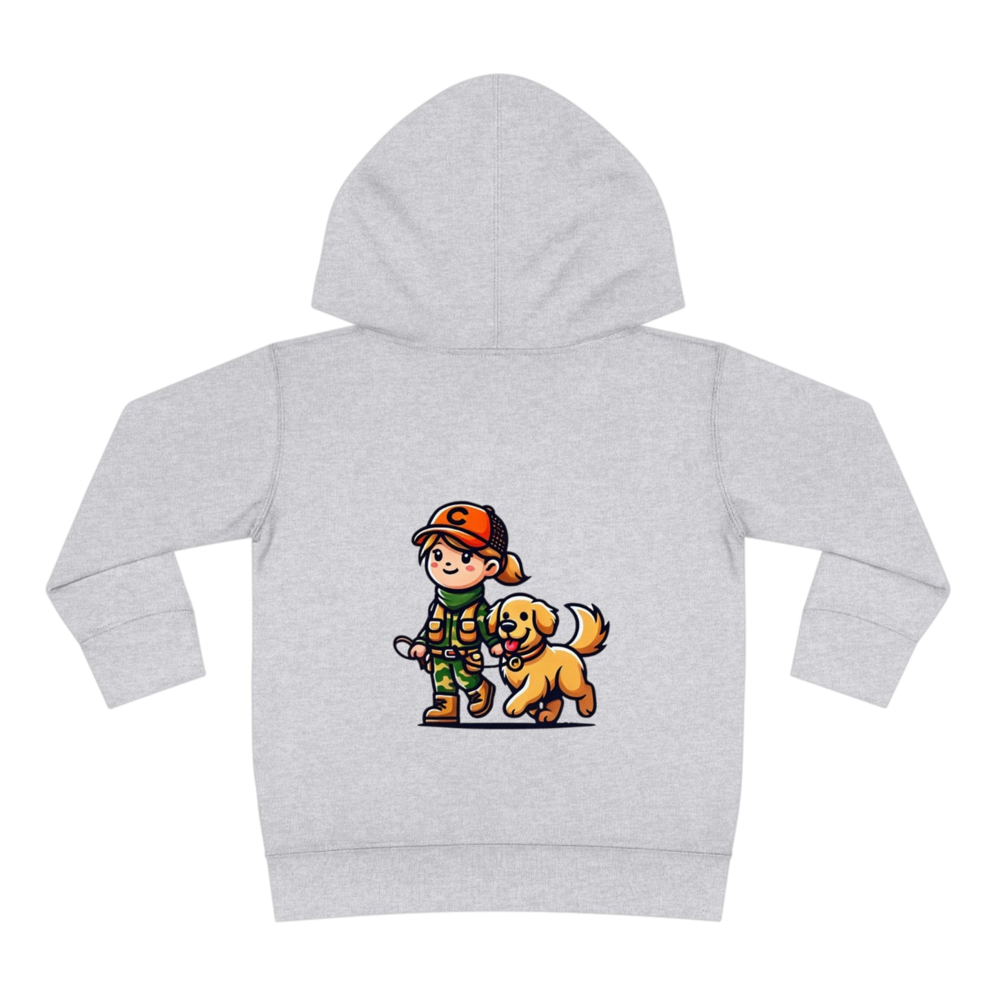 Toddler Girl and Her Dog Hoodie
