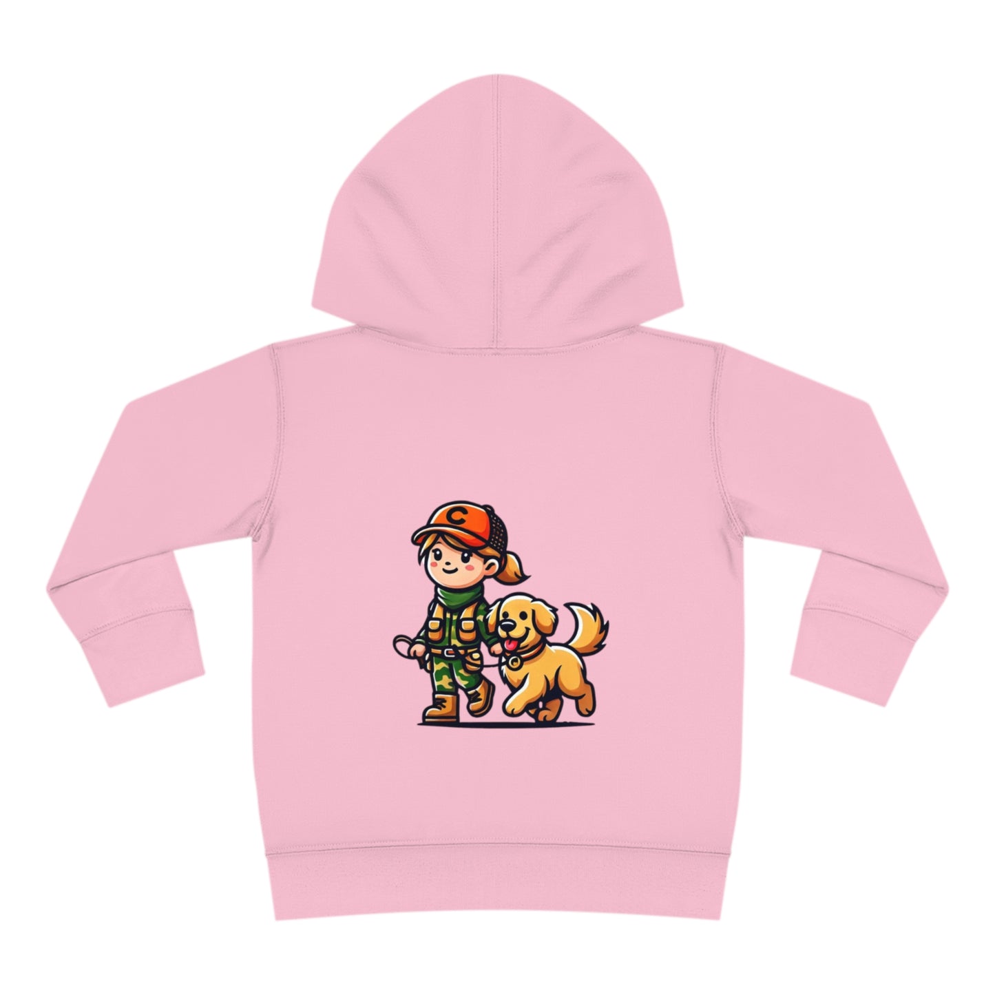 Toddler Girl and Her Dog Hoodie