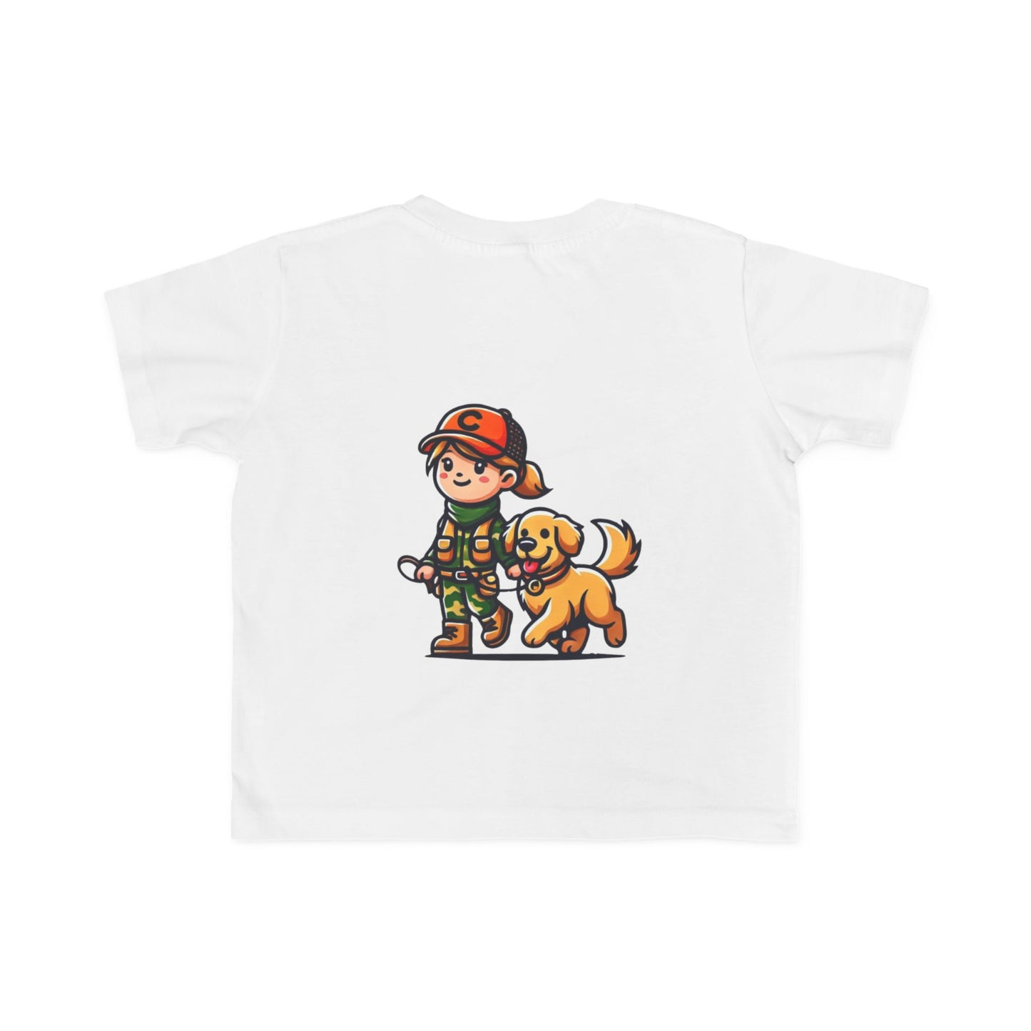 Toddler Girl and Her Dog T-Shirt