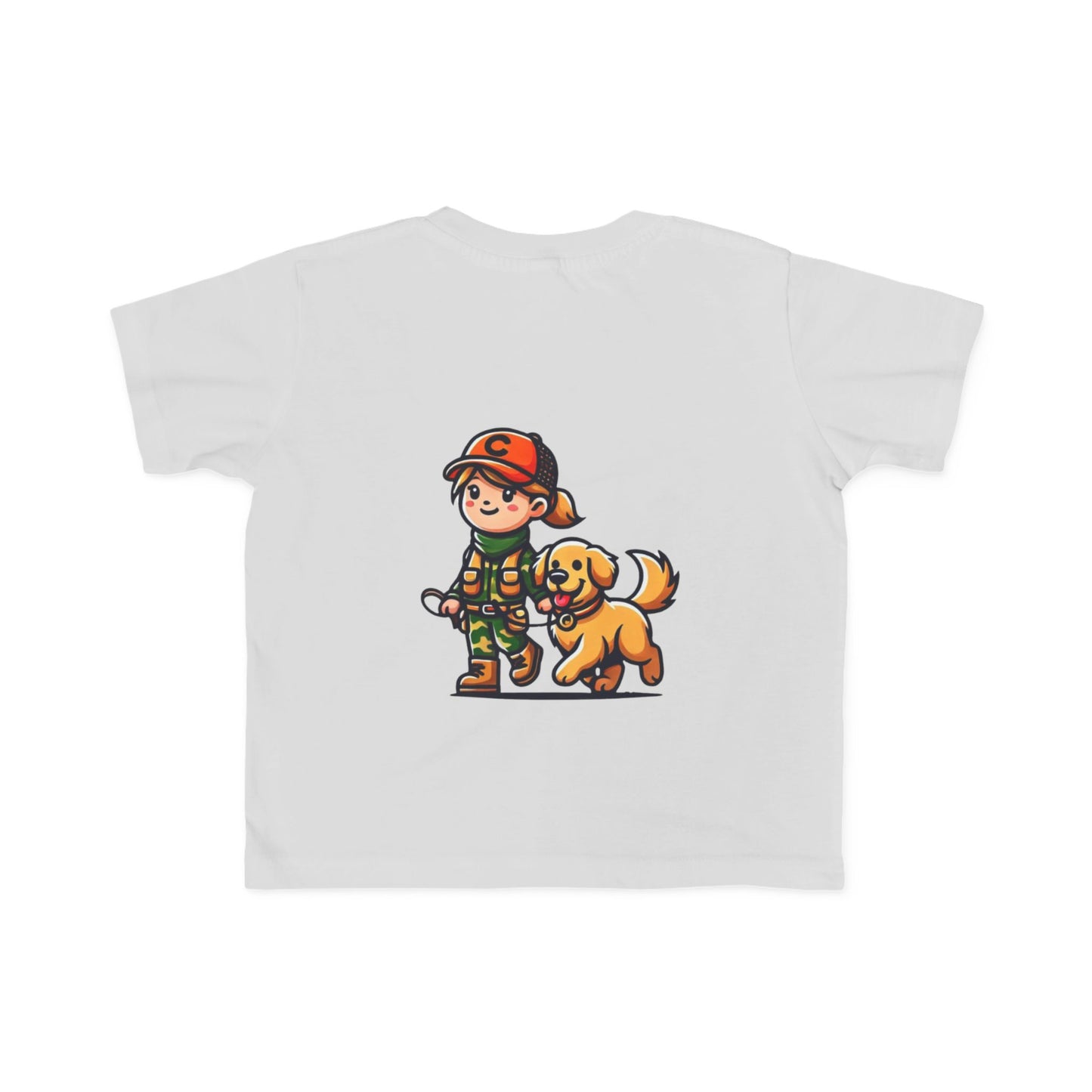 Toddler Girl and Her Dog T-Shirt