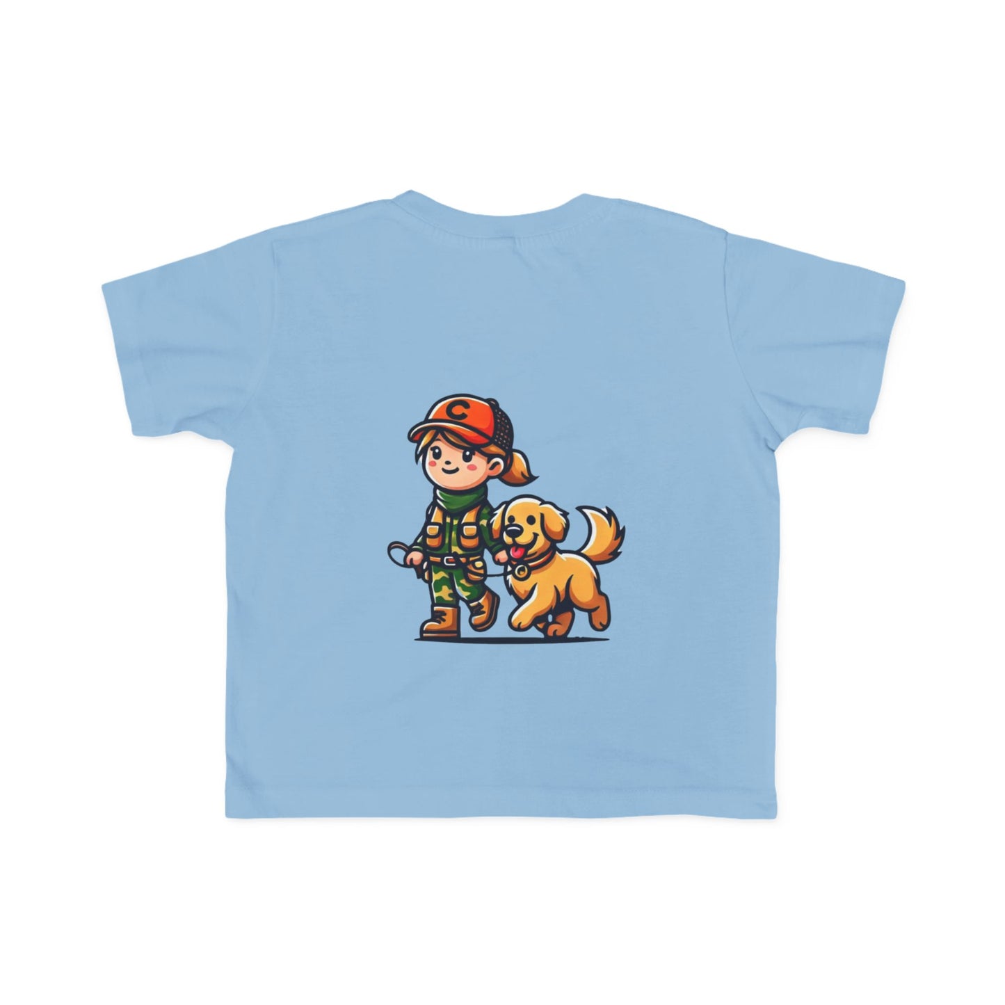 Toddler Girl and Her Dog T-Shirt